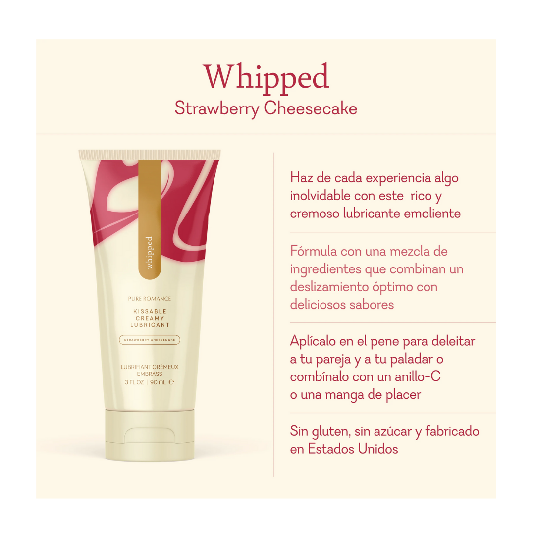 Whipped- Strawberry Cheesecake Creamy Lubricant (Lubricante Cremoso)