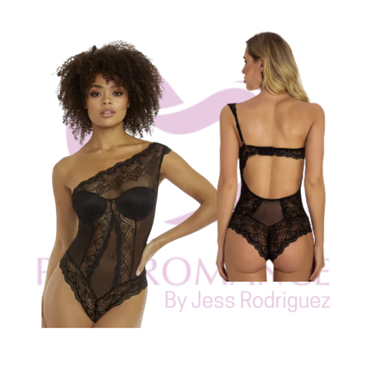 One Shoulder Lace Bodysuit