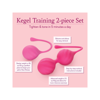 Juego de entrenamiento Kegel de 2 piezas 